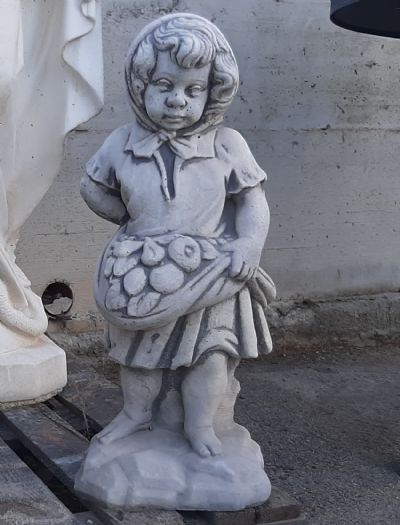 STATUA PUTTO CONTADINA